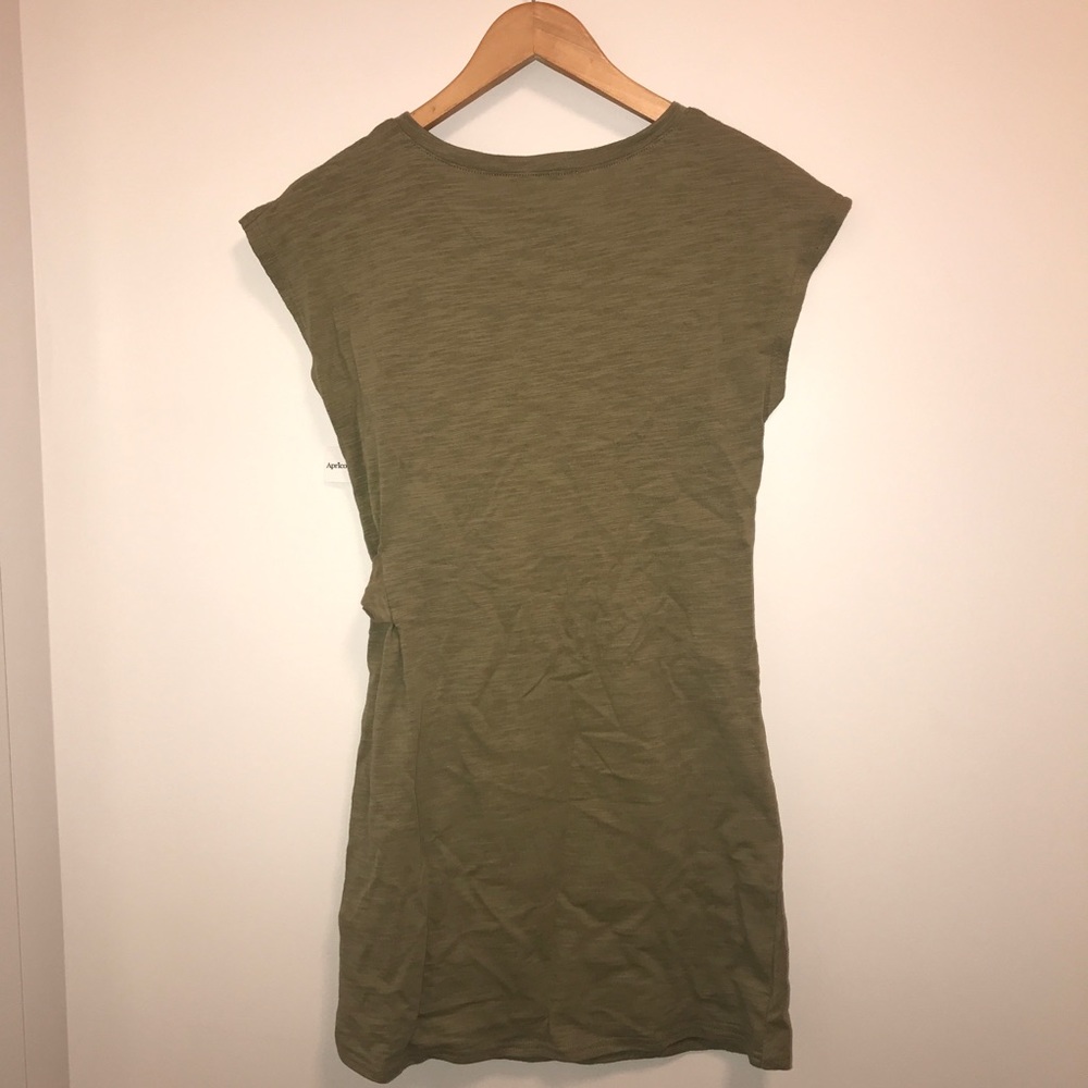 LoveRichie Tie Light Green Tee Shirt Dress- S - Picture 6 of 7